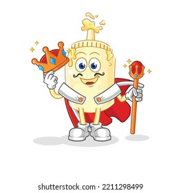 the mayonnaise king vector. cartoon character