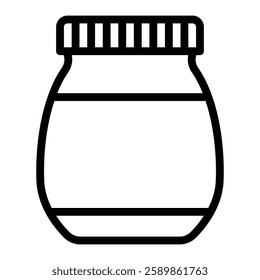 Mayonnaise Line Icon Design For Personal And Commercial Use