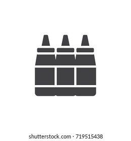 Mayonnaise and mustard icon vector, filled flat sign, solid pictogram isolated on white. Symbol, logo illustration.