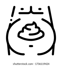 mayonnaise obesity icon vector. mayonnaise obesity sign. isolated contour symbol illustration