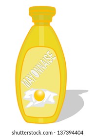 mayonnaise sauce, illustration