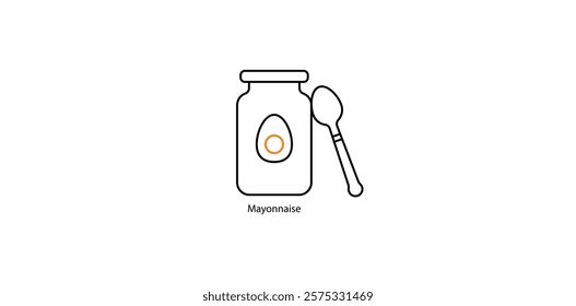 Mayonnaise Vector Illustration for Sandwiches and Burgers