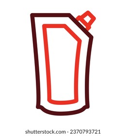 Mayonnaise Vector Thick Line Two Color Icons For Personal And Commercial Use.
