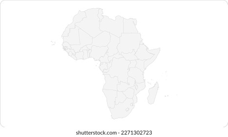 Mayotte red highlighted in map of AFRICA, flat design illustration vector