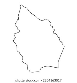 Maysan Governorate map, administrative division of Iraq. Vector illustration.