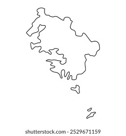 Mayuge district map, administrative division of Uganda. Vector illustration.