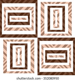 Maze. Abstract geometric seamless pattern.