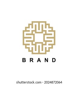 maze Abstract Logo, Creative Symbol, Icon 