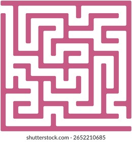 Folha de atividade de labirinto para jogos de cérebro e livros de atividade educacional. Ideal para planilhas imprimíveis e desenvolvimento de habilidades cognitivas.