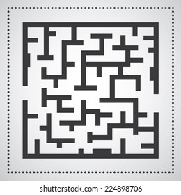 maze against on gray background 