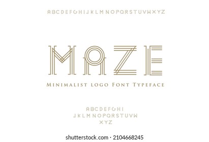 MAZE Tipo de letra de logotipo mínimo aristocrático para logotipos de marcas