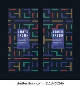 Maze banner . Labyrinth vector background