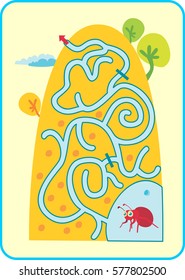 maze for children. activity maze for kids. fun games