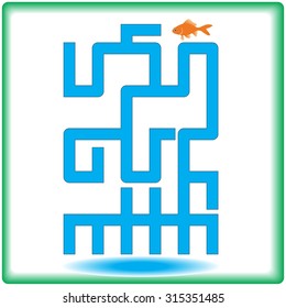 Maze for children. Vector illustration.