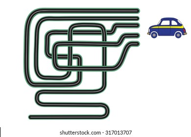 Maze for children. Vector illustration.