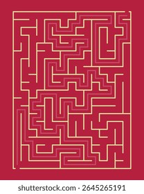 Maze With Colorful Background - Easy Brain Game With Answer