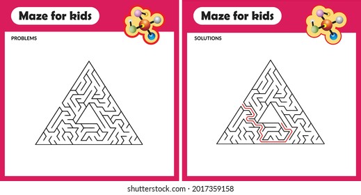 maze colorear páginas para problemas y soluciones para niños