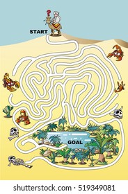 maze of desert