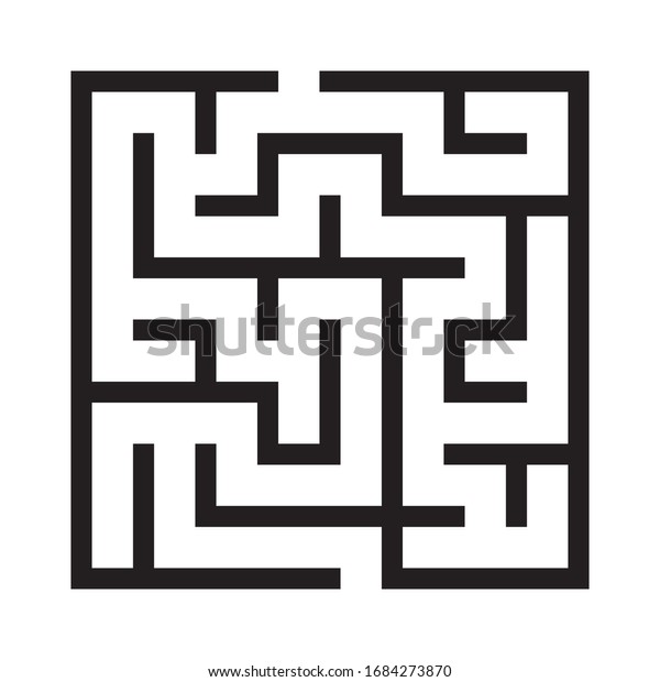 Maze Education Logic Game Labyrinth Kids Stock Vector (Royalty Free ...