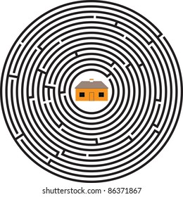 maze ellipse house