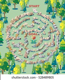 Maze of forest flower