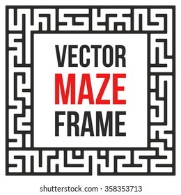 Maze Frame Illustration