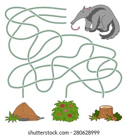 Maze game (anteater and anthill)