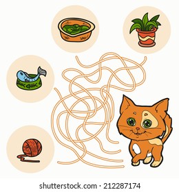 Maze Game for children (cat)