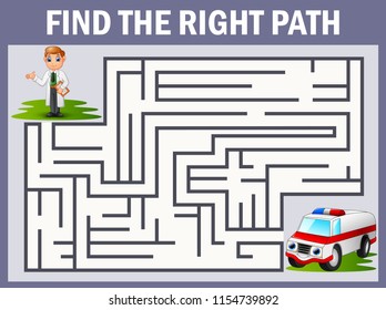Maze game finds the doctor way to the ambulance