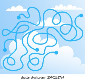 Maze Game: help find. Template for the game