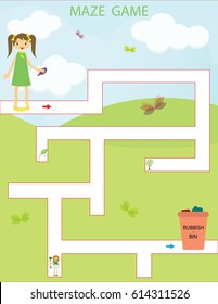 Maze game illustration
