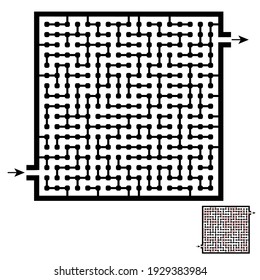 Maze game for kids and adults. Solution included.