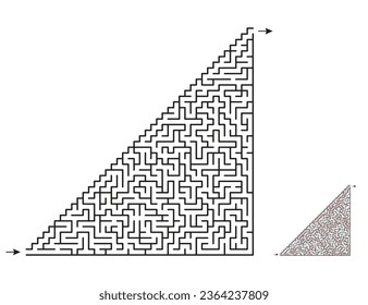 Maze game for kids and adults. Solution is included.