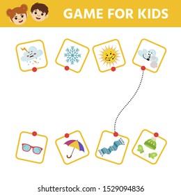 Maze game for kids, education game for preschool children. Find a pair. Kids activity sheet. Children funny riddle entertainment.