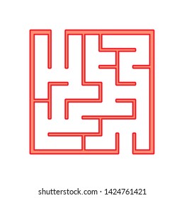 Maze. Game for kids. Funny labyrinth. Education developing worksheet. Activity page. Puzzle for children. Cute cartoon style. Riddle for preschool. Logical conundrum. Color vector illustration.