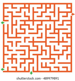 Maze game for kids geometric shape. Puzzle for Preschool Children. Rebus or quiz for school