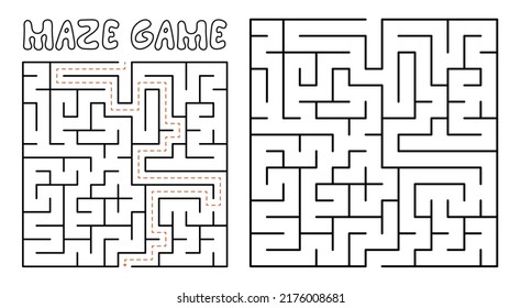 Juego de mazmorras para los niños. Rompecabezas con solución