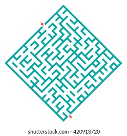 Maze game for kids. Visual game for Preschool Children. Rebus or quiz for school