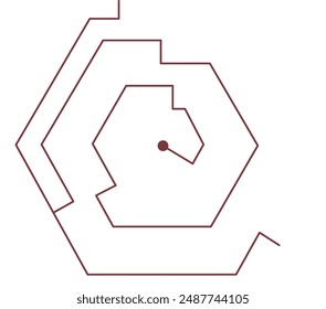 Maze Game Labyrinth Puzzle Vector Illustration