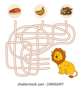 Maze game (lion)
