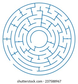 maze game on a white background, vector illustration