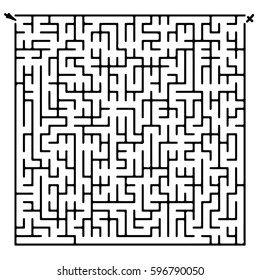 Maze game. Vector.