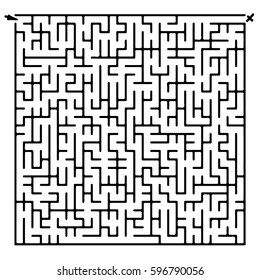 Maze game. Vector.