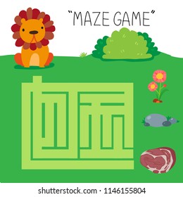 maze game vector design