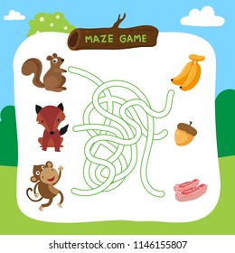 maze game vector design