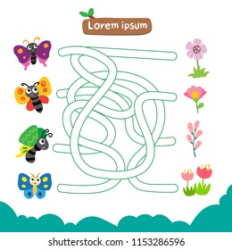 maze game vector design