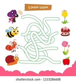 maze game vector design