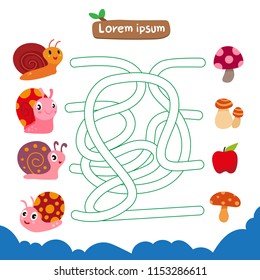maze game vector design