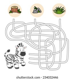 Maze game (zebra)