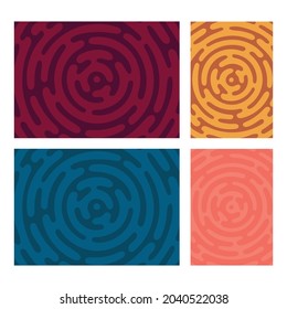Maze hand drawn abstract background. Sketch drawing labyrinth A4 format cover design template for book, report, notebook, album, brochure, magazine, flyer, booklet. Part of set.
